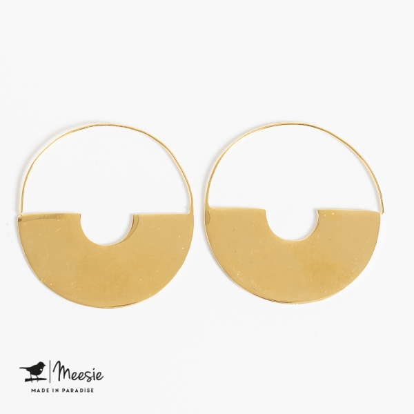 Oorbellen Empress large goud op zilver - 3 sets Oorbellen Empress large goud op zilver - 3 sets